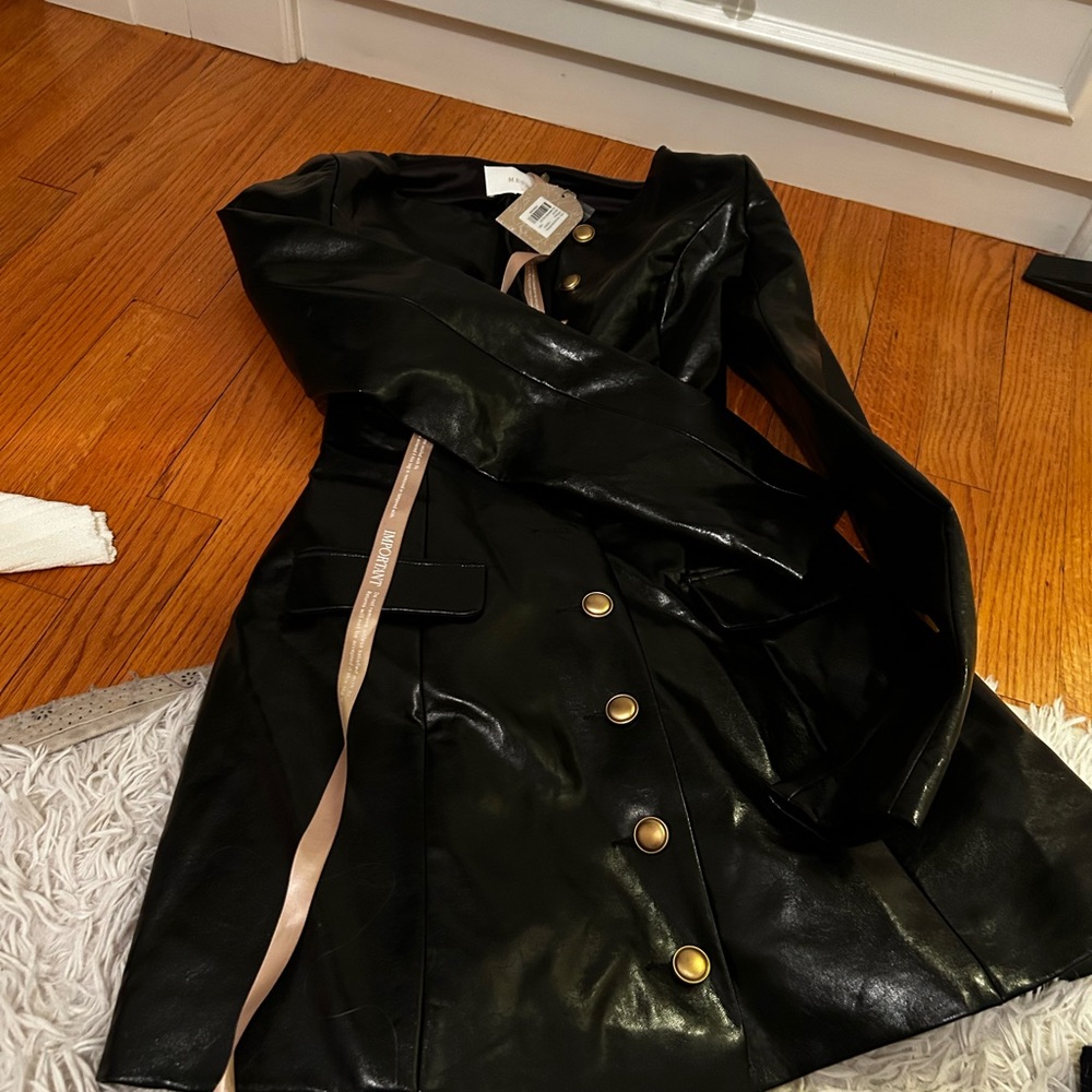 Meshki Black and Gold Mini Dress